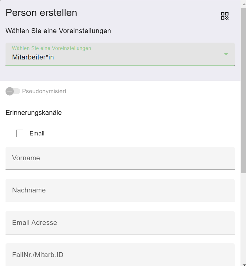 Mitarbeiter anlegen OPT